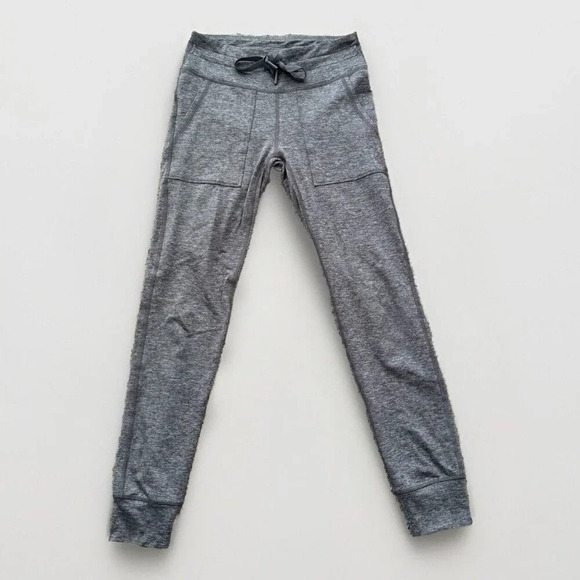 AERIE Size Small CHILL PLAY MOVE Drawstring Gray Leggings with Pockets - Picture 1 of 7